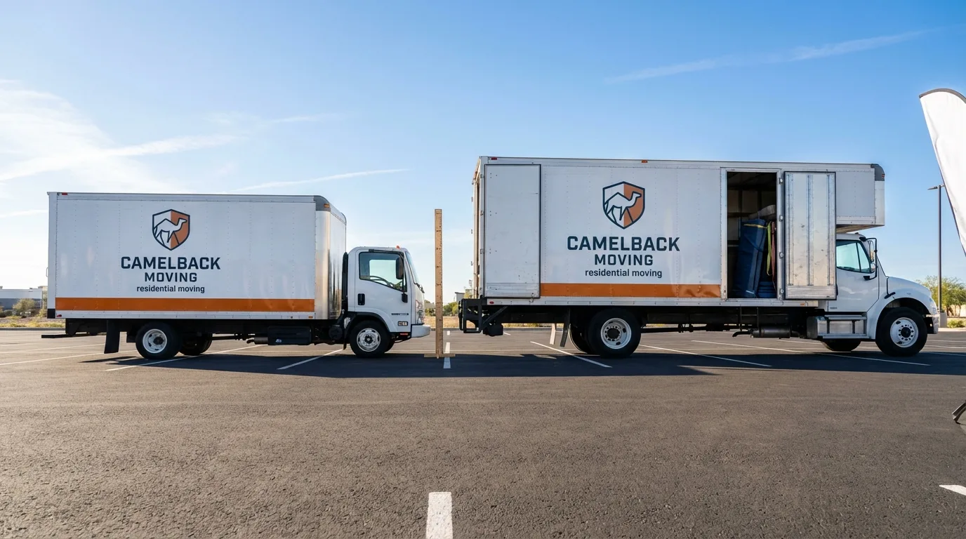 Moving truck size capacity guide in Fredericksburg